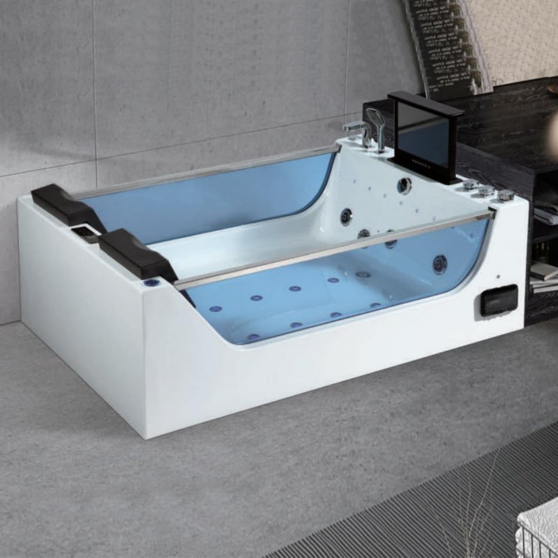 Luxury Modern Free Standing Double Whirlpool Amp Jaccuzi Massage Acrylic Transparent Bathtub Bath Tub Price