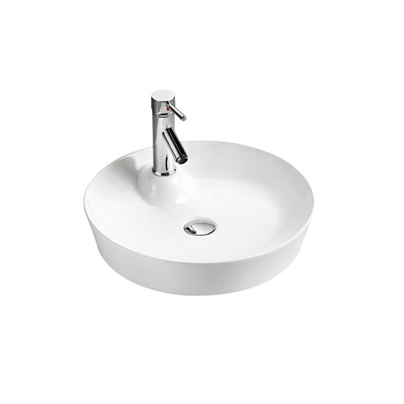 Round Circular Bathroom Basin Ceramic Counter Top Table Basin For Hotel Villa Bathroom Wash Basin